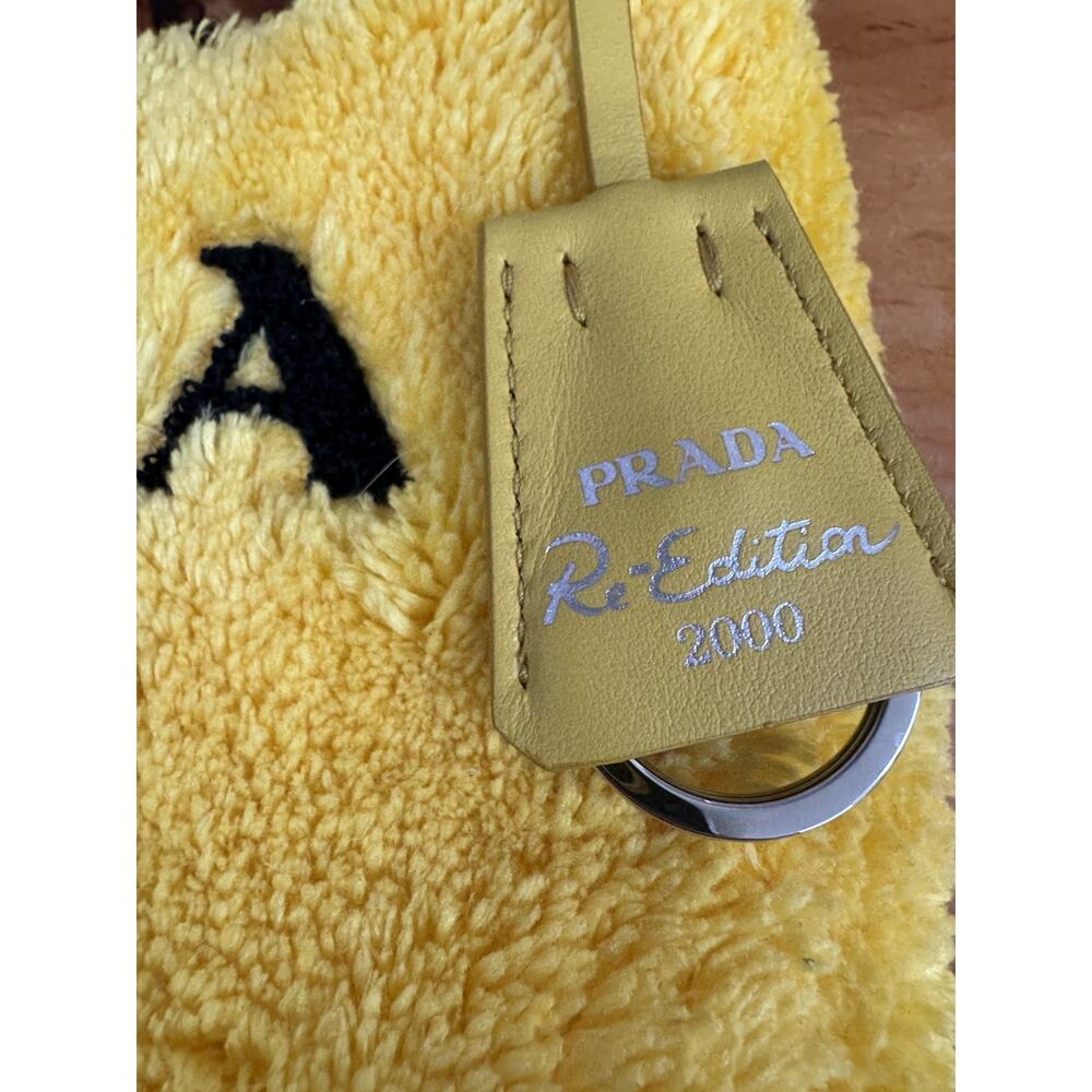 Prada Re-Edition 2000 Terry Cloth Shoulder Bag Yellow NWT - Picture 9 of 11